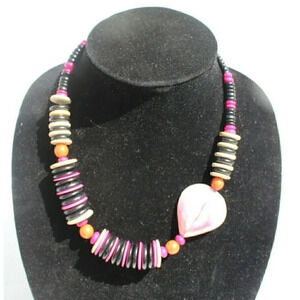 Vintage 1980's Reto Mod MCM (Cyndi Lauper) Costume Jewelry Chunky Necklace